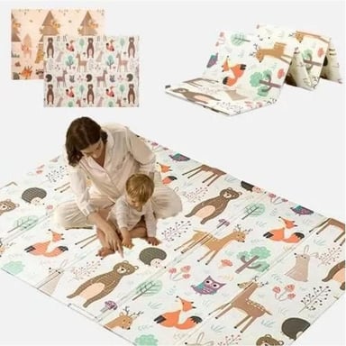 ALFOMBRA ALF3 ANTIGOLPES NIÑO BEBÉ CON BOLSO 150X200X2 CM PREMIUM MULTICOLOR - 1