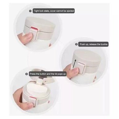 TERMO DE CAFÉ DE ACERO INOXIDABLE TAZA D AGUA CALIENTE 380ML - 5