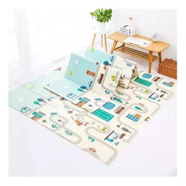 ALFOMBRA ALF15 ANTI GOLPE REVERSIBLE BEBÉ AUTITO MULTICOLOR - 5