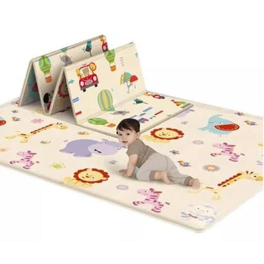 ALFOMBRA ALF1 ANTIGOLPES BEBÉ PLEGABLE REVERSIBLE 180*120 CM MULTICOLOR - 1