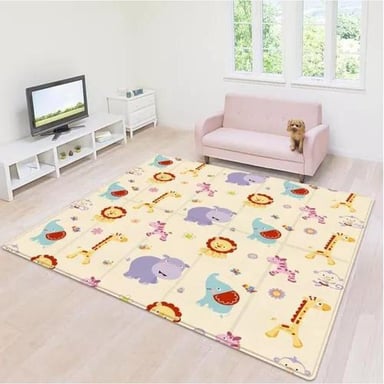 ALFOMBRA ALF1 ANTIGOLPES BEBÉ PLEGABLE REVERSIBLE 180*120 CM MULTICOLOR - 2