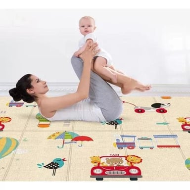 ALFOMBRA ALF1 ANTIGOLPES BEBÉ PLEGABLE REVERSIBLE 180*120 CM MULTICOLOR - 3