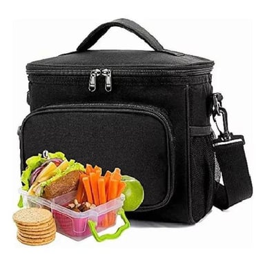 BOLSO LONCHERA TÉRMICA TELA OXFORD MULTICOLORES PORTÁTIL - 1