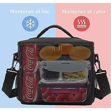 BOLSO LONCHERA TÉRMICA TELA OXFORD MULTICOLORES PORTÁTIL - 3