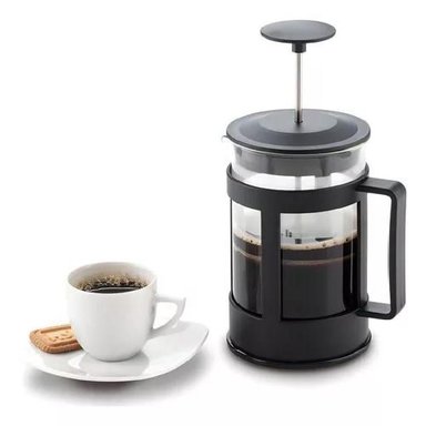 CAFETERA PRENSA FRANCESA MANUAL CAFE PRENSA FRANCESA 600 ML COLOR NEGRO - 3