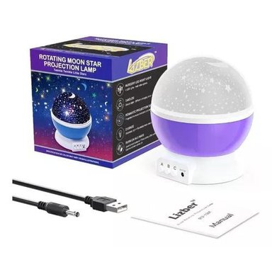 LAMPARA ESPANTA CUCO RECARGABLE STAR MASTER LUZ ESTRELLA COLOR MORADO - 2