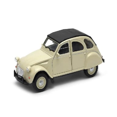 CITRONETA CITROEN 2CV ESCALA 1:36 DIECAST WELLY 43625H AMARILLO AUT7 - 1
