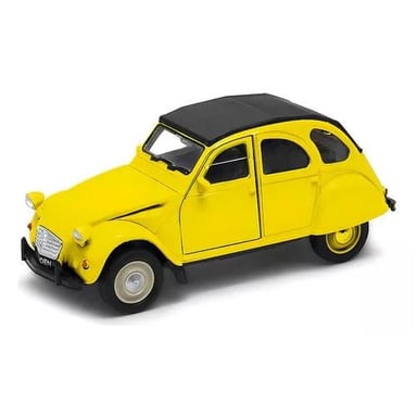 CITRONETA CITROEN 2CV ESCALA 1:36 DIECAST WELLY 43625H AMARILLO AUT7 - 2