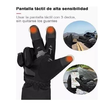 GUANTES SUOMY INVIERNO IMPERMEABLE PARA MOTOCICLISTA TÉRMICO TALLA 2XL - 8