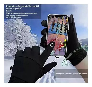 GUANTES DE MOTO IMPERMEABLES TERMICOS TOUCH SPORTS TALLA XL COLOR NEGRO - 5