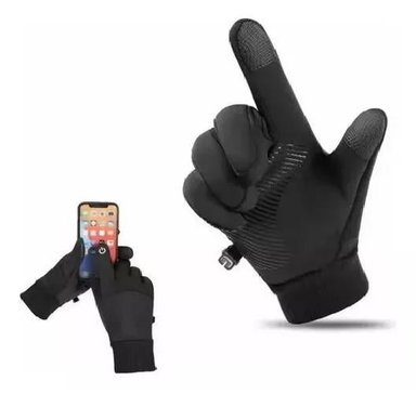 GUANTES DE MOTO IMPERMEABLES TERMICOS TOUCH SPORTS TALLA L COLOR NEGRO - 2