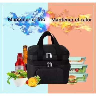 LONCHERAS ESCOLARE IMPERMEABLE 10LGRAN CAPACIDAD Y BANDOLERA - 4
