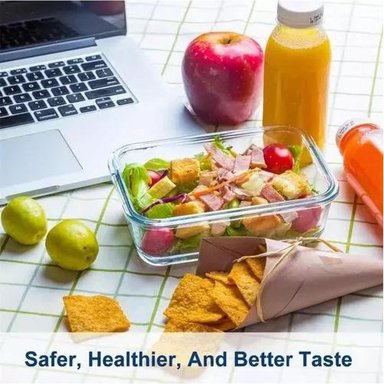 PACK 3 TAPER TUPPER HERMÉTICO VIDRIO COMIDA 1.500ML ALLEGRA COLOR TRANSPARENTE - 5