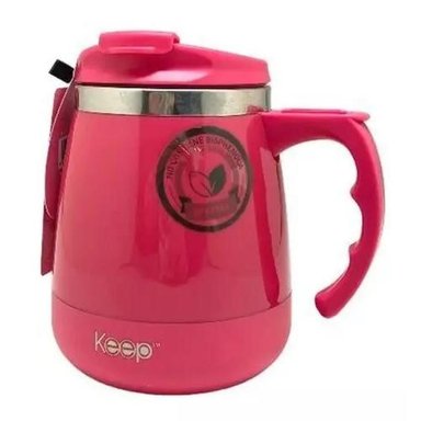 TAZA TÉRMICA KEEP INDOOR COLOR ROSA 400ML - 2