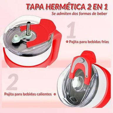 VASO TÉRMICO MUG DE ACERO INOXIDABLE 1.2 L CON FRIO Y CALOR - 5