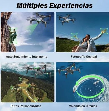 DRONE 4K GPS WIFI PLEGABLE CON CÁMARA DOBLE 3 BATERÍAS - 6
