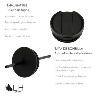 VASO TÉRMICO MUG LH 700 LT, ACERO INOXIDABLE, FRÍO Y CALOR, COLOR BLANCO - 3