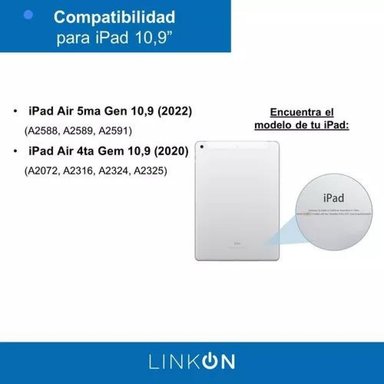 CARCASA FUNDA CON TECLADO PARA IPAD LINKON 10.2 Y 10.9, COLOR ROSADO - 3