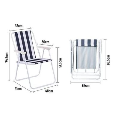 SILLA DE PLAYA PLEGABLE VIOLETA - 4