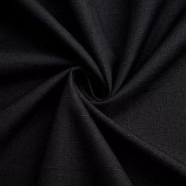CORTINA LINO CON BLACKOUT ENGOMADO TÉRMICA 140X220 NEGRO - 1