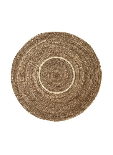 ALFOMBRA REDONDA YUTE 100 CM PARA DECORACIÓN LIVING Y EXTERIORES - 1