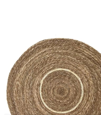 ALFOMBRA REDONDA YUTE 100 CM PARA DECORACIÓN LIVING Y EXTERIORES - 2