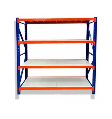 ESTANTE METÁLICO RACK 200X200X60CM SIN PERNOS SOPORTA 800KG COLOR AZUL - 1
