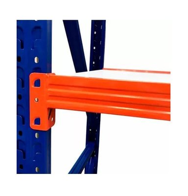 ESTANTE METÁLICO RACK 200X200X60CM SIN PERNOS SOPORTA 800KG COLOR AZUL - 3