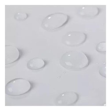 FORRO PARA CORTINA DE BAÑO, TRANSPARENTE, CON IMÁN, 178 X 180 CM, COLOR BLANCO - 3