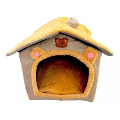 CAMA PARA MASCOTAS FELPA IGLÚ CASA PERROS Y GATOS L - 4