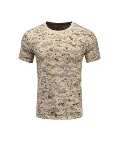 POLO MILITAR AIRSOFT, TREKKING CAMPING, COLOR DIGITAL DESERT, TALLA L - 1