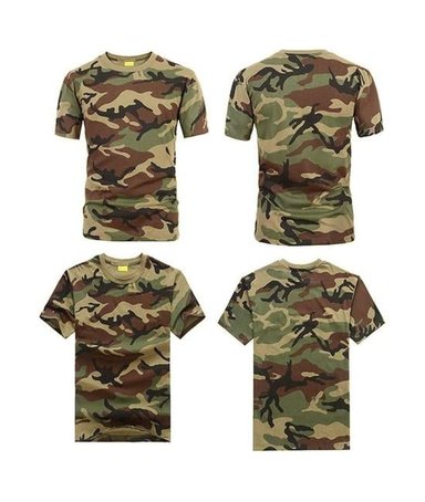 POLO MILITAR AIRSOFT, TREKKING CAMPING, COLOR WOODLAND, TALLA M - 2