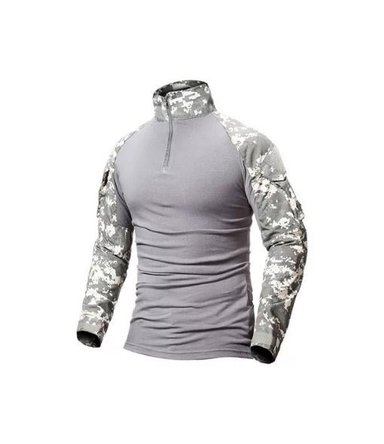 POLERA TÁCTICA COMBAT SHIRT MILITAR AIRSOFT, COLOR ACU, TALLA S - 2