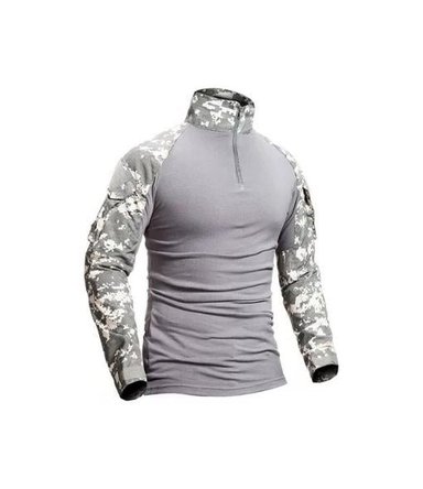 POLERA TÁCTICA COMBAT SHIRT MILITAR AIRSOFT, COLOR ACU, TALLA S - 3