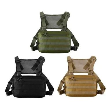 BANANO TÁCTICO TIPO PECHERA MILITAR COLOR CAFÉ - 4