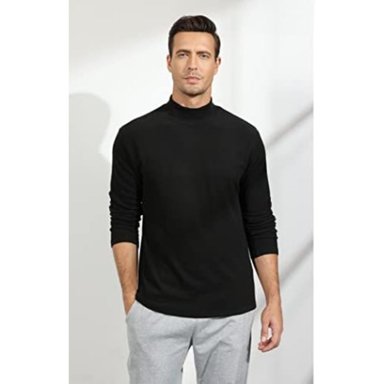 CAMISETA HOMBRE MANGA LARGA CUELLO BEATLE FIBRA BAMBU 3610 - 1