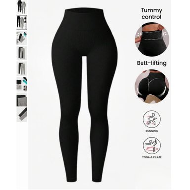 CALZA ACANALADA MUJER VERANO TIRO ALTO YOGA GYM 8010 - 3