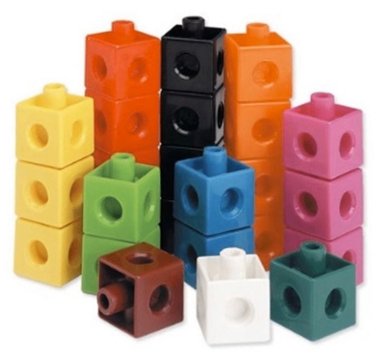 100 CUBOS MULTIENCAJE MULTILINK 10 COLORES - 2