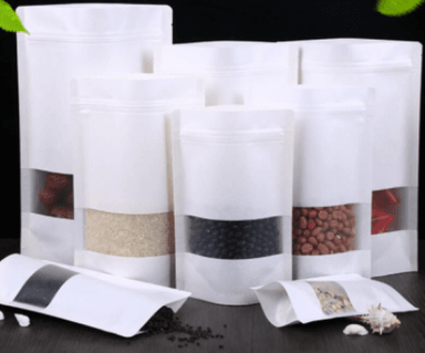 50 BOLSAS PAPEL KRAFT BLANCAS 17X24+4 CMS, RESELLABLES - 8