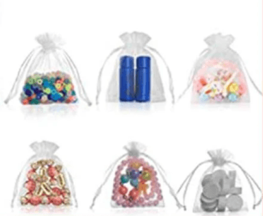 25 BOLSAS DE ORGANZA GRANDES 17 X 23 CMS. BLANCAS - 3