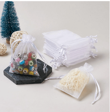 25 BOLSAS DE ORGANZA GRANDES 17 X 23 CMS. BLANCAS - 4