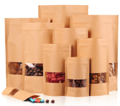50 BOLSAS DE PAPEL KRAFT 17X24+4 CMS, RESELLABLES - 1
