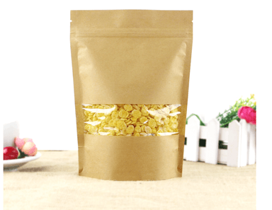 50 BOLSAS DE PAPEL KRAFT 20X30+5 CMS, RESELLABLES - 5