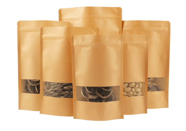 50 BOLSAS DE PAPEL KRAFT 16X22+5 CMS, RESELLABLES - 2