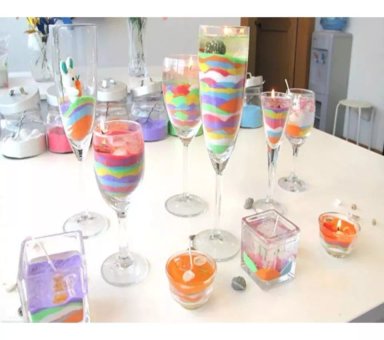 PARAFINA DONDE NACEN LAS VELAS CERA DE GEL TRANSPARENTE 1 KILO - 4