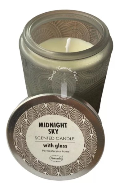 VELA AROMATICA VIDRIO OPACA MIDNIGHT SKY - 1