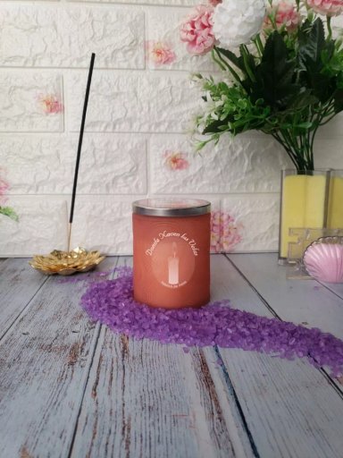VELA AROMATICA VIDRIO OPACA PINK ROSE - 4