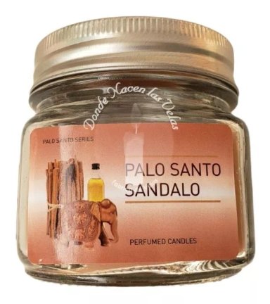 VELA AROMATICA VIDRIO PALO SANTO SANDALO - 1