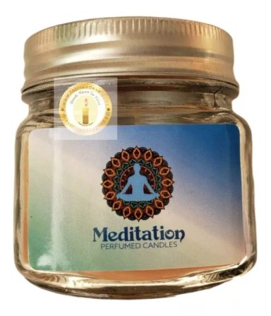VELA AROMATICA VIDRIO MEDITACION - 1