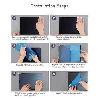 MICA SENSACIÓN PAPEL PARA IPAD AIR 13 (M2) KIT INSTALACIÓN - 7